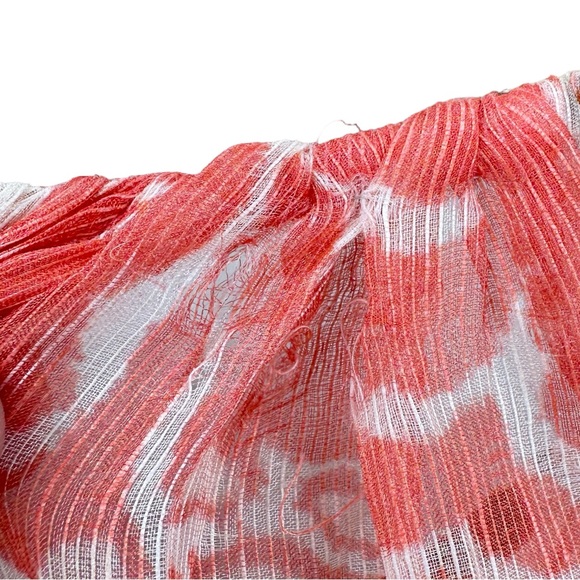 TANYA TAYLOR Dress York Lined Guava Multi - Picture 11 of 13